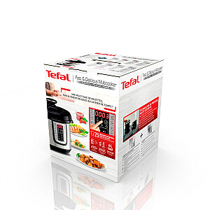 Elektrinis greitpuodis Tefal FAST & DELICIOUS CY505E10 6 l Juoda, Nerūdijantis plienas 1100 W