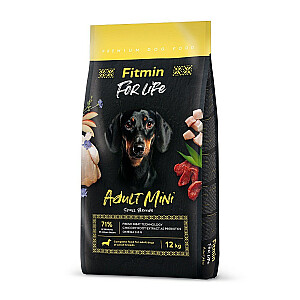 FITMIN For Life Adult Mini - sausas šunų maistas - 12 kg