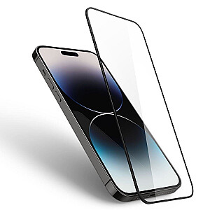 Fusion Double Tempered ekrano apsauga Apple iPhone 14 Pro Max juoda