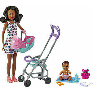 Кукла Барби Набор няни Mattel Barbie Skipper Club + куклы HHB68