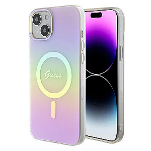 Guess GUHMP15SHITSP iPhone 15 6.1" różowy|pink hardcase IML Iridescent MagSafe