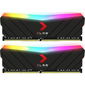 Atmintis PNY XLR8 Gaming Epic-X RGB, DDR4, 16 GB, 3600 MHz, CL18 (MD16GK2D4360018XRGB)