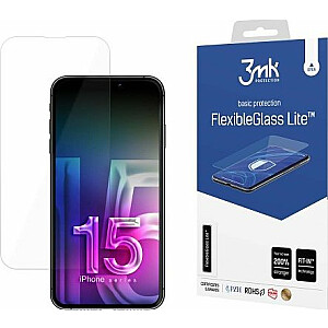 3MK 3MK FlexibleGlass Lite, skirtas iPhone 15 Pro 6,1 colio su Hybrid Glass Lite