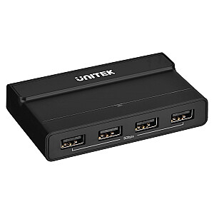 KVM jungiklis UNITEK 4X USB-A 5 GB/s, ACTIVE