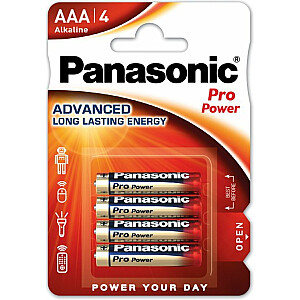 „Panasonic Pro Power Gold AAA“ - 4 matmenys
