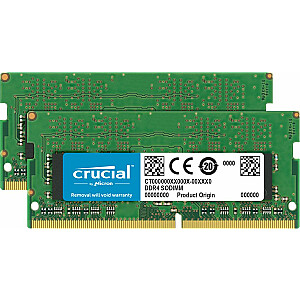 Svarbi nešiojamojo kompiuterio atmintis SODIMM, DDR4, 64 GB, 3200 MHz, CL22 (CT2K32G4SFD832A)