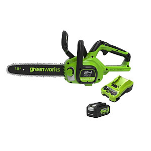 Grandininis pjūklas 24V 4Ah 30 cm Greenworks GD24CS30K4 - 2007007UB