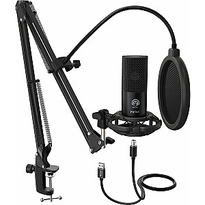 Fifine Microphone Pop mikrofono rinkinys, filtras, USB stovas T669