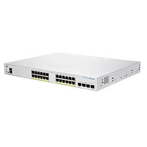 Cisco CBS250-24FP-4G-EU tinklo jungiklis valdomas Gigabit Ethernet L2/L3 (10/100/1000), sidabrinis