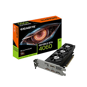 Видеокарта GIGABYTE NVIDIA GeForce RTX 4080 8 ГБ GDDR6 128 бит PCIE 4.0 16x GPU 2475 МГц 2xHDMI 2xDisplayPort GV-N4060OC-8GL