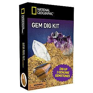 Набор для раскопок драгоценных камней NATIONAL GEOGRAPHIC rinkinys, NGGEM
