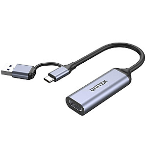 UNITEK STRAUKTINĖS KORTELĖ USB-C/A, 4K HDMI 1.4B