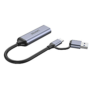 UNITEK STRAUKTINĖS KORTELĖ USB-C/A, 4K HDMI 1.4B