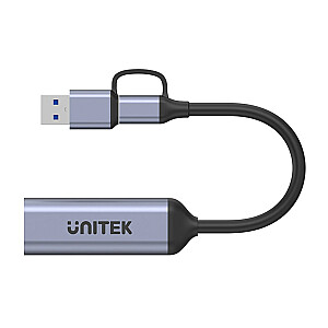 UNITEK STRAUKTINĖS KORTELĖ USB-C/A, 4K HDMI 1.4B