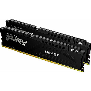 Atmintis Kingston Fury Beast, DDR5, 64 GB, 5200 MHz, CL36 (KF552C36BBEK2-64)