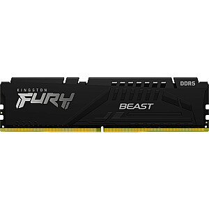 Atmintis Kingston Fury Beast, DDR5, 8 GB, 6000 MHz, CL40 (KF560C40BB-8)