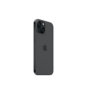 Apple iPhone 15 15,5 cm (6,1 colio) su dviem SIM kortelėmis iOS 17 5G USB Type-C 128 GB Juoda