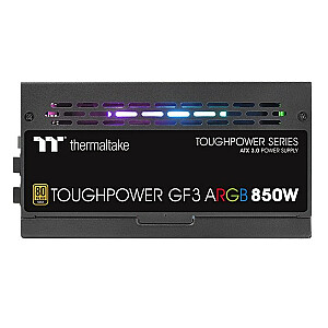 Thermaltake Toughpower GF2 ARGB 850W maitinimo šaltinis – TT Premium Edition 24 kontaktų ATX juodas