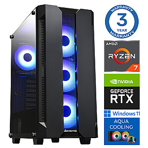 Игровой компьютер INTOP AQUA Ryzen 7 7700X 16GB DDR5 500SSD M.2 NVME+2TB RTX4060Ti 8GB WIN11