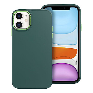 Fusion Frame silikoninis galinis dėklas, skirtas Apple iPhone 15 Plus Green