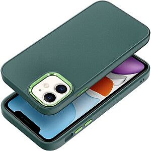 Fusion Frame silikoninis galinis dėklas, skirtas Apple iPhone 15 Pro Max Green