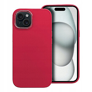Силиконовый задний чехол Fusion Frame для Apple iPhone 15 пурпурный