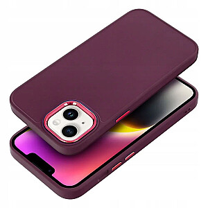 Fusion Frame silikoninis galinis dėklas, skirtas Apple iPhone 15 Pro Max Purple