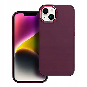 Fusion Frame silikoninis galinis dėklas, skirtas Apple iPhone 15 Plus Purple