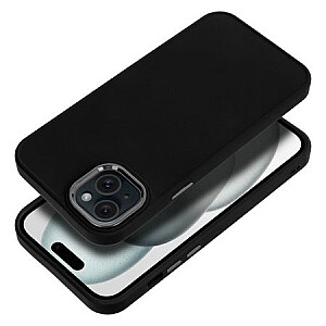 Fusion Frame silikoninis galinis dėklas, skirtas Apple iPhone 15 Plus Black