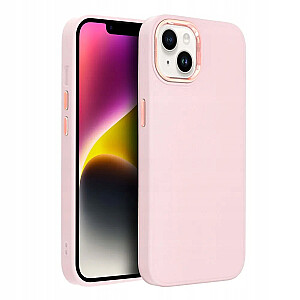 Fusion Frame silikoninis galinis dėklas, skirtas Apple iPhone 15 Pro Pink