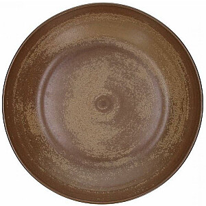 TERAKOTĖ-RUDA LĖKŠTĖ 25cm, PORCELIANAS, Tonyan