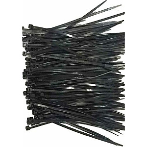 Tvarkyklės Gembird kabelių raiščiai juodi 100 vnt (NYTFR-250X3.6)