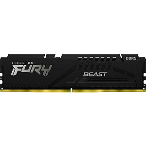 Atmintis Kingston Fury Beast, DDR5, 8 GB, 6000 MHz, CL36 (KF560C36BBE-8)