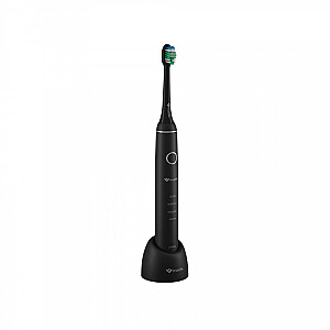 TrueLife SonicBrush Compact Duo svyruojantis dantų šepetėlis suaugusiems, juodas, baltas