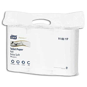 Туалетная бумага Tork Premium Extra Soft T4 (110317), белая, 3 слоя, 35 м, 248 листов, 6 рулонов