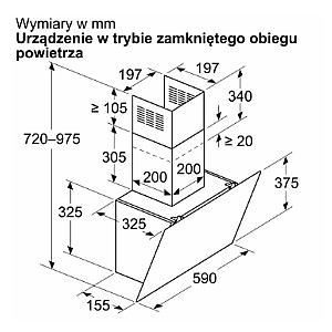 Вытяжка Bosch Serie 6 DWK65DK20 Настенная Белая 430 м3/ч A