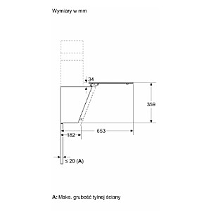 Вытяжка Bosch Serie 6 DWK65DK20 Настенная Белая 430 м3/ч A