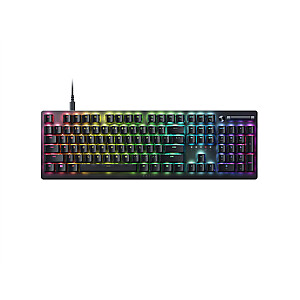 Razer Deathstalker V2, žaidimų klaviatūra, RGB LED lemputė, RU, juoda, laidinis, linijinis optinis jungiklis