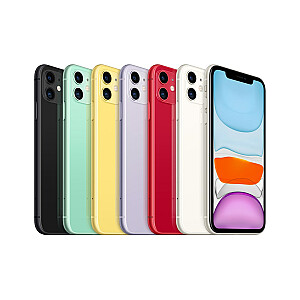 Apple iPhone 11 15,5 cm (6,1 colio) su dviem SIM kortelėmis iOS 14 4G 128 GB balta