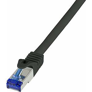„LogiLink“ tinklo kabelis „LogiLink C6A043S“ juodas, 1,5 m Cat6a S/FTP (S-STP)