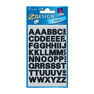 Наклейки Z-DESIGN, черные буквы, 9,5 мм, подходят для полевых работ.