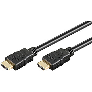 Goobay didelės spartos HDMI kabelis su Ethernet 60613 Black, HDMI į HDMI, 5 m