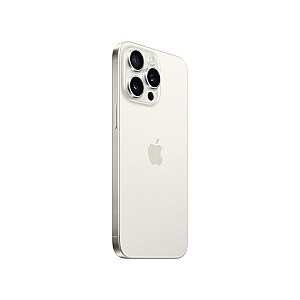 Apple iPhone 15 Pro Max, 17 см (6,7 дюйма), две SIM-карты, iOS 17, 5G, USB Type-C, 256 ГБ, титановый, белый
