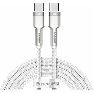 USB kabelis Baseus USB-C — USB-C, 2 m, baltas (baseus_20210316150928)