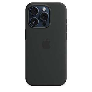 „MagSafe silikoninis dėklas, skirtas iPhone 15 Pro (MT1A3ZM/A)“ juodas