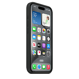 „MagSafe silikoninis dėklas, skirtas iPhone 15 Pro (MT1A3ZM/A)“ juodas