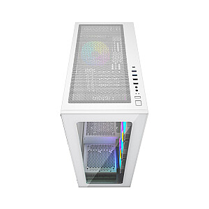 Gembird CCC-FC-X450MAX-W Корпус игрового компьютера Fornax X450MAX, белый, вентиляторы ARGB