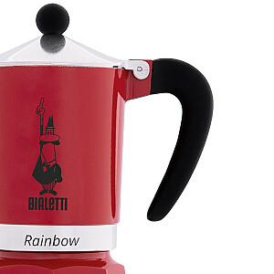 Кофеварка Bialetti Rainbow 1tz, красная