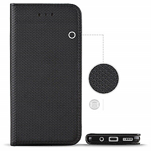 Fusion Magnet Book Case Knygos viršelis, skirtas Huawei P Smart Black