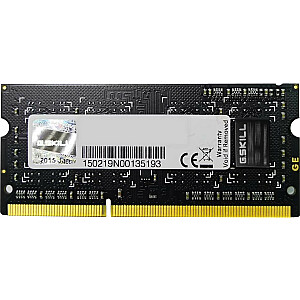 G.Skill SODIMM nešiojamojo kompiuterio atmintis, DDR3, 8 GB, 1333 MHz, CL9 (F3-1333C9S-8GSA)